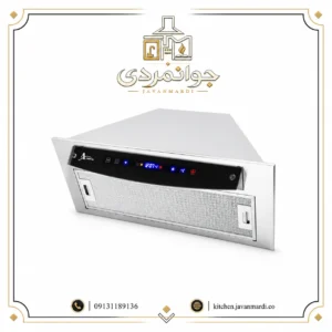 هود شیشه مشکی و استیل کد H212